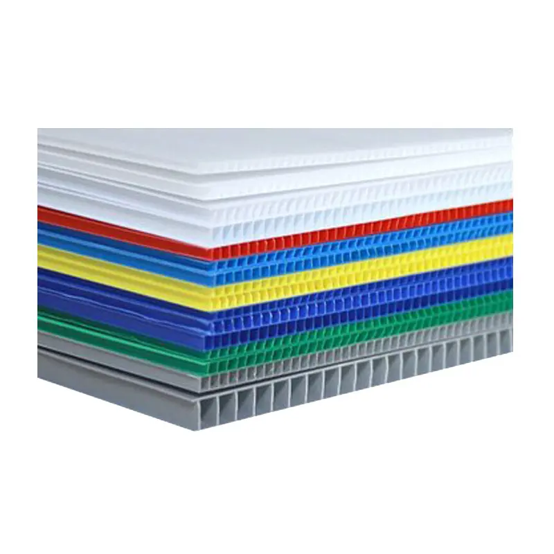 Corrugated paper PP hard flexible plastic grooved polypropylene hollow board for floor covering