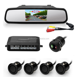 4.3&quot; TFT <strong>LCD</strong> Rear View Mirror Monitor Car Auto Vehicle <strong>Reverse</strong> Backup Radar <strong>System</strong> with 4 Parking <strong>Sensors</strong> Distance Detection - Product Image 3