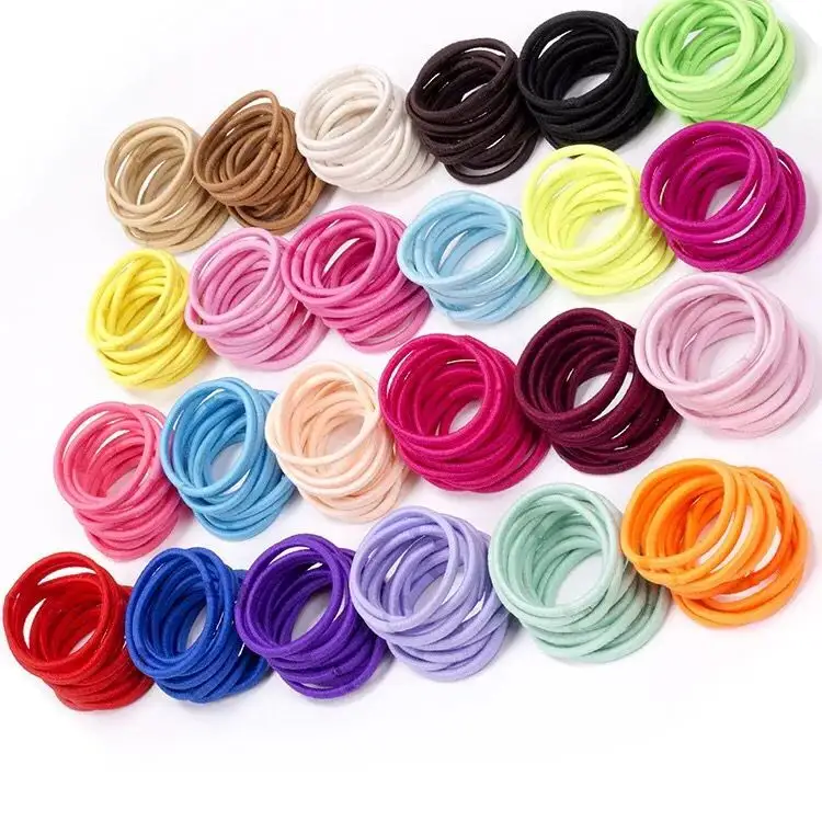 Excellent quality No metal No Snag Pain Free elastic hair tie for for women girl Thick and Curly Hair Ponytail Holders