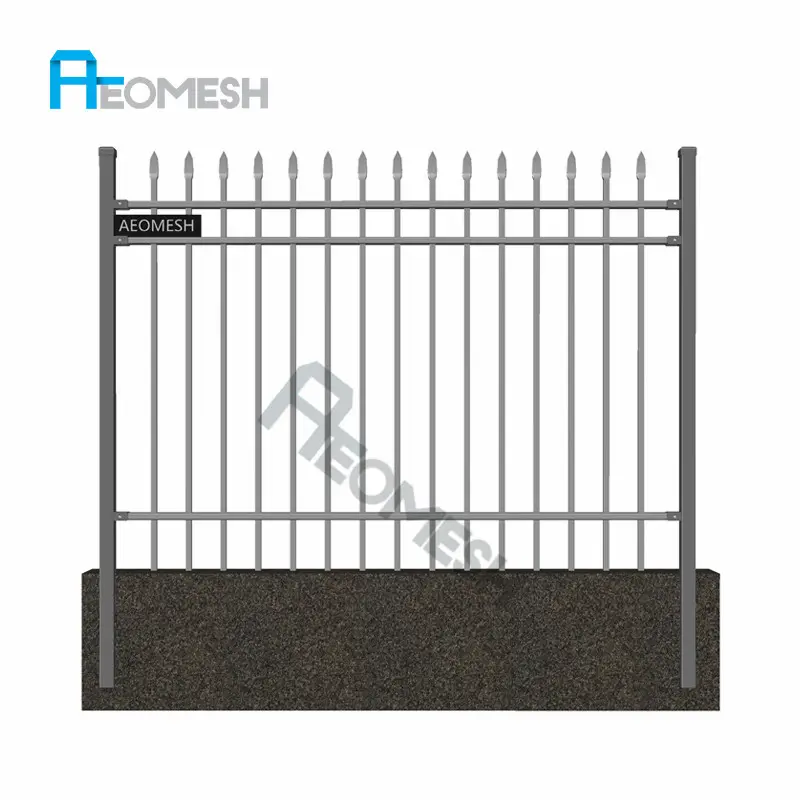 AEOMESH nuovo Design lancia Top scherma vendita calda, recinzione in ferro battuto/recinzione in ferro battuto usata/recinzione per piscina usata