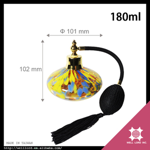 17世紀の古いファッション空の黒茶色の丸い香水瓶 - Product Image 5