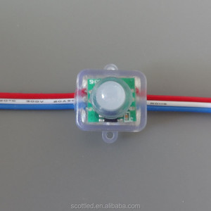 100 PCS/串 12 V IP68 WS2811/2801 Pixel 全彩 RGB 方形 LED 模块串防水寻址 LED - Product Image 6