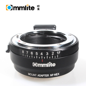 用于尼康G，DX，F，AI，S，D型镜头的Commlite镜头适配器NF-NEX，用于Sony E-Mount NEX相机