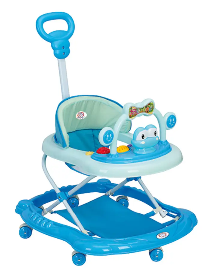 2021 modern baby walker with push-handle anti rollover front doll