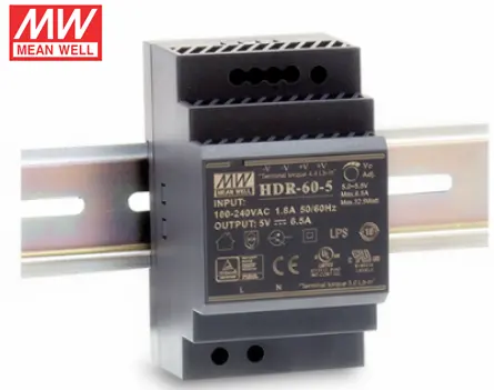 HDR-60-12 Mean Well Nguồn Điện Đường Ray Din 54W 12V