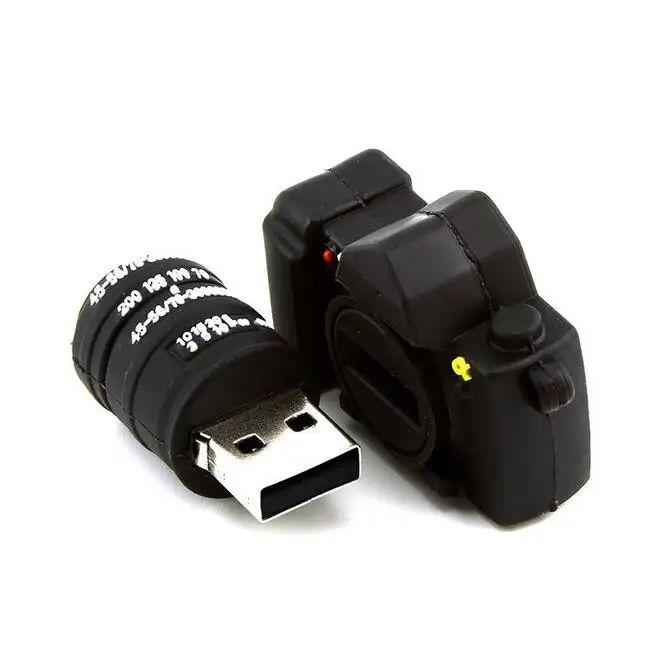 PVC Marke Geschenke Kamera Form USB-Flash-Laufwerk 4GB 8GB 16GB 32GB 64GB