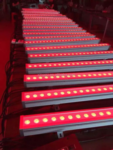 Dmx512 18 יח 3w rgb הוביל קיר אורות קיר ip66 דירוג אור קיר עבור פרויקט נוף