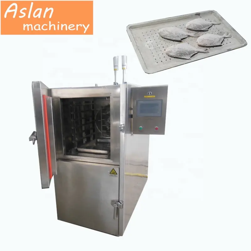 Chicken meat liquid nitrogen quick freezing machine / Fish fast freezer machine / fruit vegetable liquid nitrogen freezer
