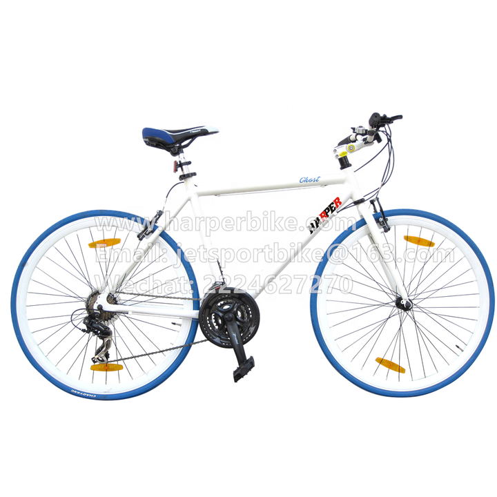 New Design Men Alloy Flat bar Road Bike Hybrid Bicycle