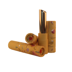 เป็นมิตรกับสิ่งแวดล้อมเกรดเครื่องสำอางค์ lip balm รอบหลอดกระดาษบรรจุภัณฑ์