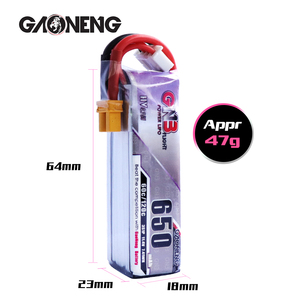 GAONENG GNB 3S 11.4V HV 650MAH 60C LiPo סוללה XT30 <span class=keywords><strong>LiHV</strong></span> גבוהה מתח Brushless FPV מזלט Torrent 110 BetaPFV בטא 85X