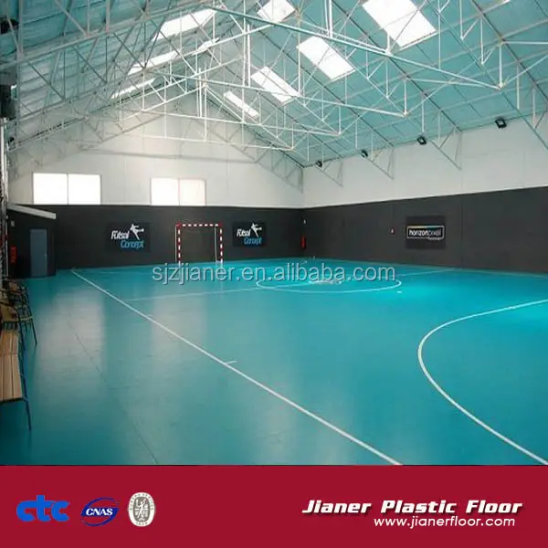 JIANER portátil gerflor taraflex deportes de Bádminton de piso mat buen precio hecho en China de la cancha de baloncesto