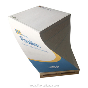 Fancy Logo-Almohadillas Adhesivas personalizadas, Bloc de notas, Cubo de papel creativo, bloque personalizado, nota adhesiva con paleta de madera para oficina