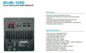 Mini módulo amplificador de potencia de Audio, Digital, para sistemas domésticos, altavoz y subwoofer - Product Image 3