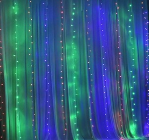 T חוט וילון אור LED חיצוני חג מולד מחרוזת פיית חתונת וילון מסיבת להשתמש