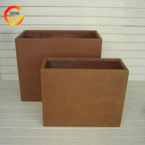 กระถางดอกไม้ไฟเบอร์กลาสกระถางซีเมนต์คอนกรีตสำหรับตกแต่งในร่ม - Product Image 4