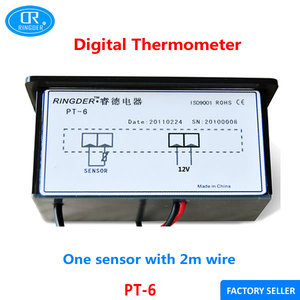 RINGDER PT-6 M NTC <span class=keywords><strong>Sensor</strong></span> de Temperatura Da Água Termômetro Digital com 2