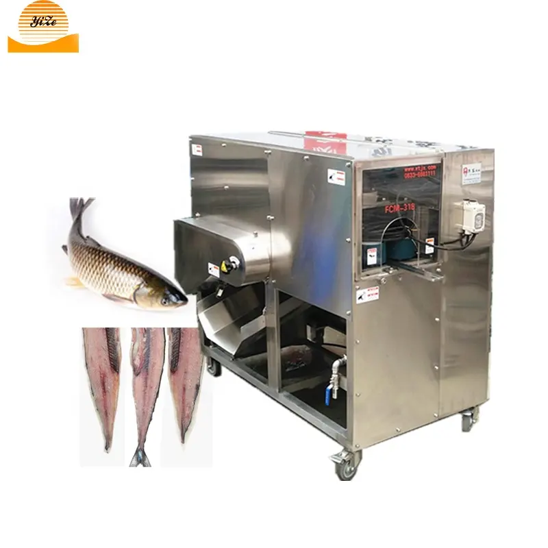 Máquina de enchimento de tilapia de aço inoxidável, máquina de processamento de filé de peixe para venda