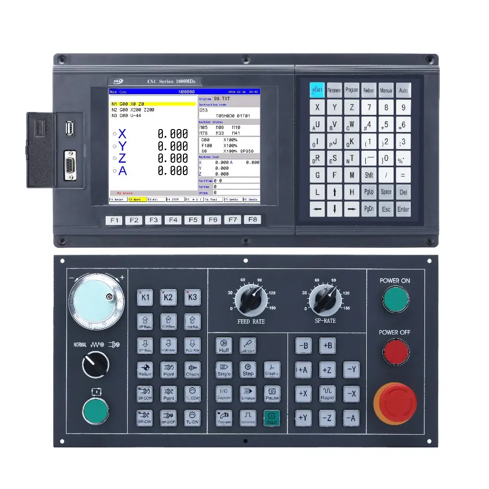 4 assi mini macchina di fresatura cnc/cnc pannello di controllo per cnc macchina di taglio del legno bordo di programmazione del plc atc