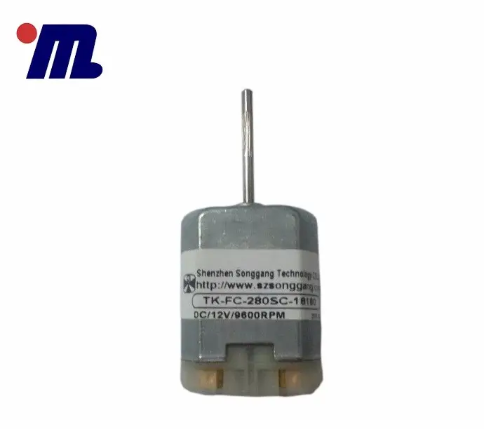 China dc permanent magnet micro motor RC-280SA-2485 for electric hair dryer/mechanical lock /electric lock