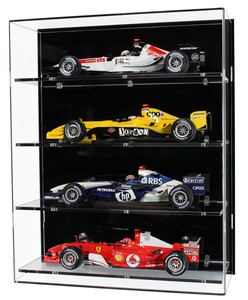 Custom Mirror Back 4 Layer <strong>Nascar</strong> Diecast <strong>Toy</strong> Car Display Case,Wall Mounted 1 18 Scale Acrylic Model Car Display Case Wholesale - Product Image 2