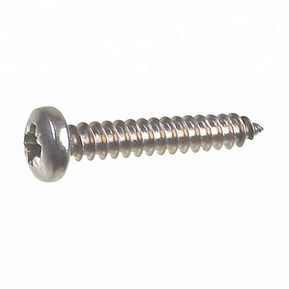 stainless steel ss304 316 pan head countersunk head self tapping screw