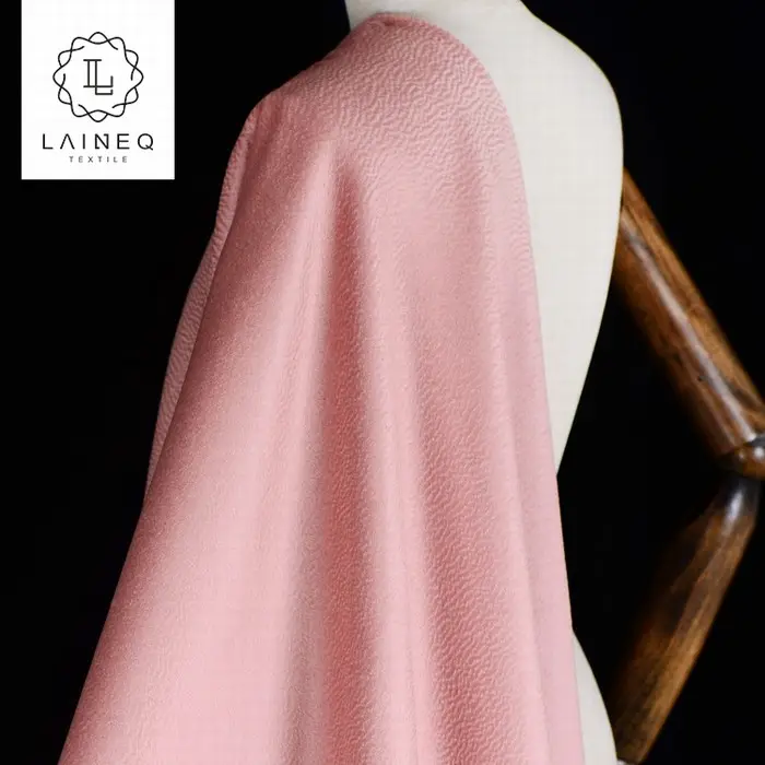 Disegno di marca di lusso di lana tessuto in velluto cappotto di inverno di seta di lana tessuto peach