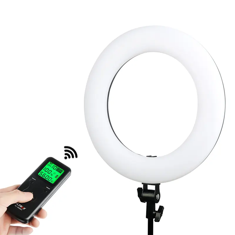 Gute VL-600T Drahtlose Fernbedienung 3200-5600k 18 Zoll Fotografie Make-up Videokamera DSLR LED Ring Licht für die Kamera