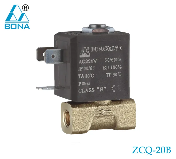 Wenling Bona 24V เชื่อมแก๊สน้ำอากาศไอน้ำไฟฟ้า Solenoid วาล์ว