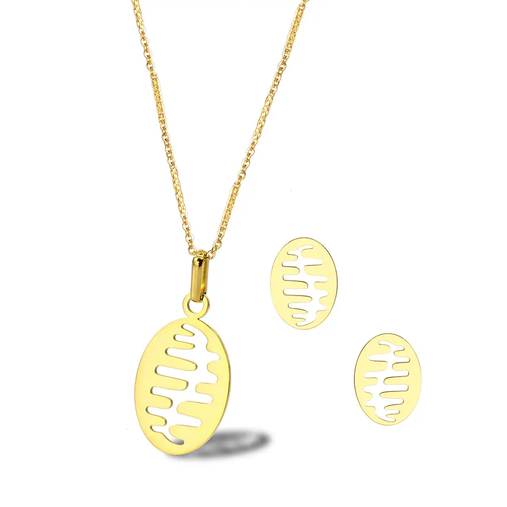 Collana con ciondoli a forma di palla da Rugby vuota in acciaio inossidabile dorato con orecchini per i migliori amici regali di laurea di compleanno