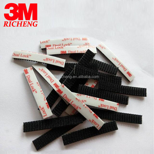3 M Dual Lock אטב SJ3552 SJ3551 SJ3550, אטב שחור מגובה עם דבק אקרילי