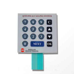 China impreso personalizado matriz teclado numérico gráfico superposición de teclado de membrana teclado - Product Image 2