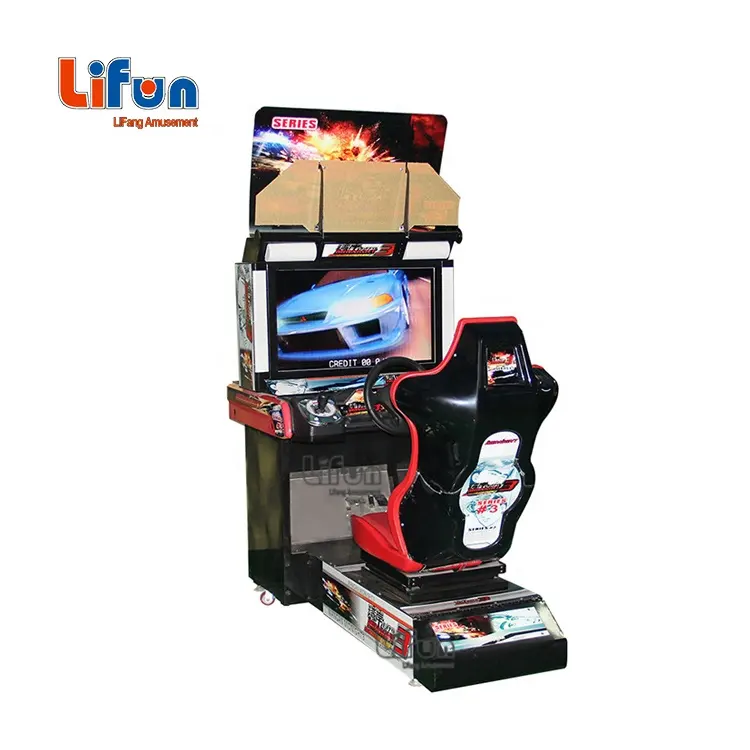 Máquinas de juego de simulador de conducción de carreras de coches de vídeo 3D que funcionan con monedas máquina de juego de coche de carreras de melodía máxima de medianoche a la venta