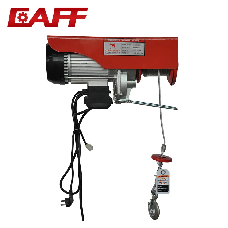 PA200-PA1200 mini elektrische draad touw lifting hoist 220 v