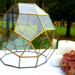 Phong bì chủ cho nhạc viện Thủy Tinh Hồ cạn đám cưới trung tâm thủy tinh & Đồng treo đèn lồng trang trí nội thất - Product Image 2