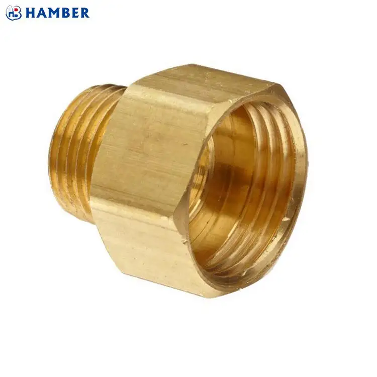 HAMBER-250121 riduzione adattatore in ottone raccordo npt femmina x npt maschio