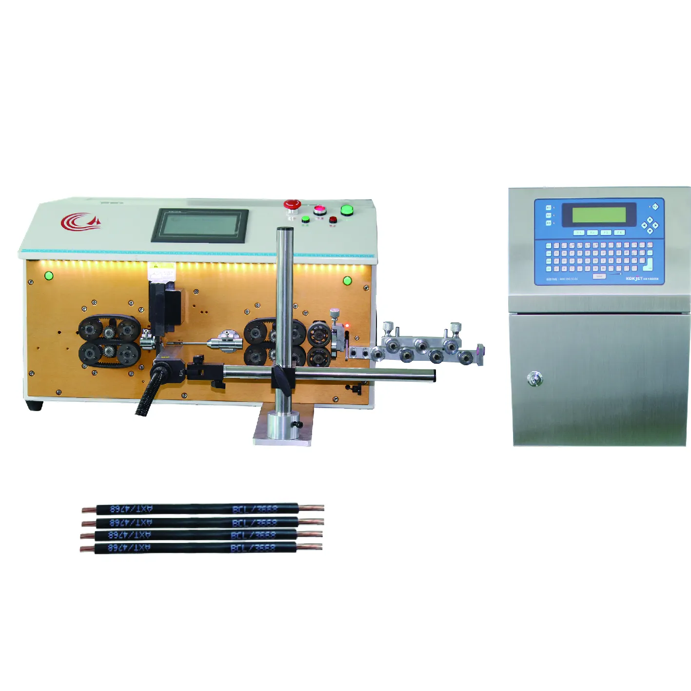 HC-608PMJ Automatische Draad Snijden En Strippen Inkjet Markering Machine