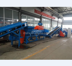 PET plastik şişe delabelling kırma ve yıkama hattı, PET geri dönüşüm hattı