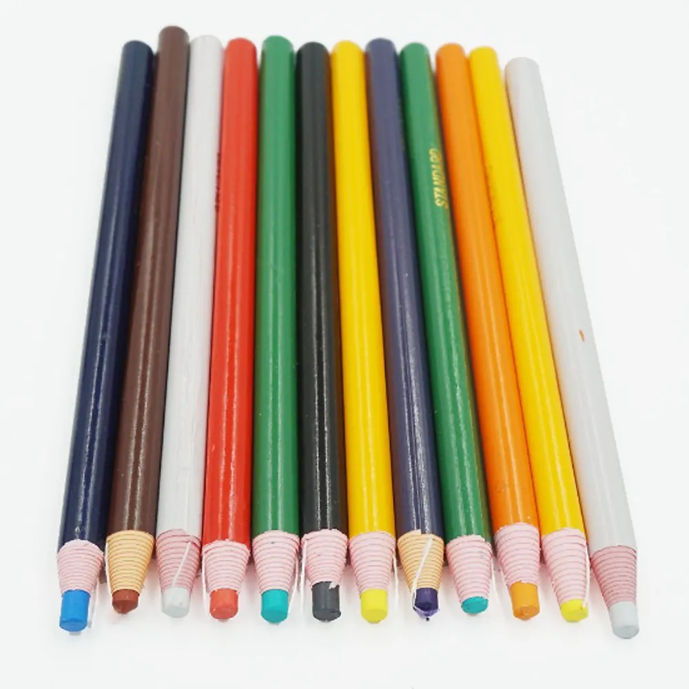 निर्माता Chinagraph dermatograph पेंसिल तेल मोम पेंसिल धातु सिरेमिक चमकदार सतहों पर पीला