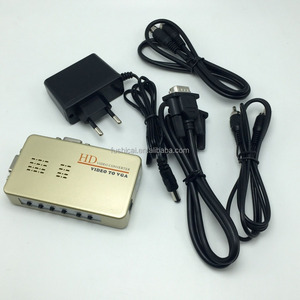 高清视频转换器视频到<span class=keywords><strong>VGA</strong></span> PC到电视<span class=keywords><strong>AV</strong></span>/<span class=keywords><strong>CVBS</strong></span>/<span class=keywords><strong>S</strong></span>-<span class=keywords><strong>Video</strong></span>/RCA到<span class=keywords><strong>VGA</strong></span>转换器适配器支持PAL/NTSC