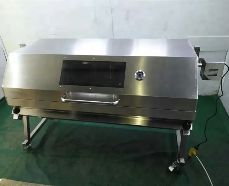 Asador de Gas de acero inoxidable, asador de cerdo