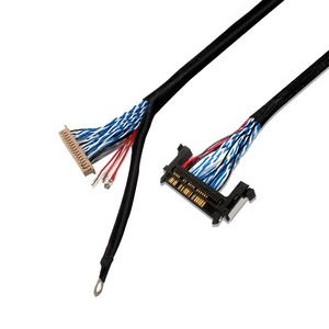 LED LCD sürücü panoları ve evrensel Panel bağlantıları için zemin terminali ile TTL kablo montajına özel LVDS - Product Image 1