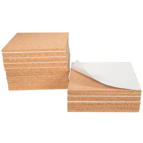 Kendinden Yapışkanlı 3 M 9448 Yapıştırıcı Destekli Cork Sticker Die Cut için Özelleştirilmiş Cork Pad Noktalar Diskler Circles Dekorasyon Isı mobilya