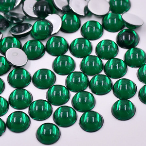 15mm Mix renk yuvarlak şekil Clothes chon Flatback Strass kristal taşlar akrilik Rhinestones giysi el sanatları için - Product Image 6