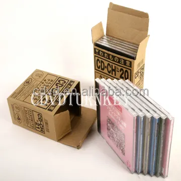 Replicación e impresión de discos de CD DVD de música en embalaje de caja de joyas