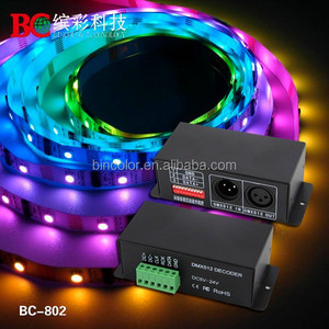 DC5V DMX512 arduino lpd8806 светодиодная полоса dmx декодер, светодиодная полоса arduino DMX драйвер