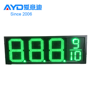 Programmable LED Sign <strong>Digits</strong> 12 Inch LED Gas Sign List, 7 Segment LED Display Screen - Product Image 1