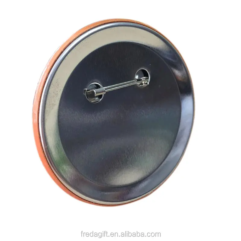 Düğme rozet üreticisi toptan özel 58Mm baskılı tasarım Logo boş plastik manyetik Pins yuvarlak kalay düğme rozet düğme rozet
