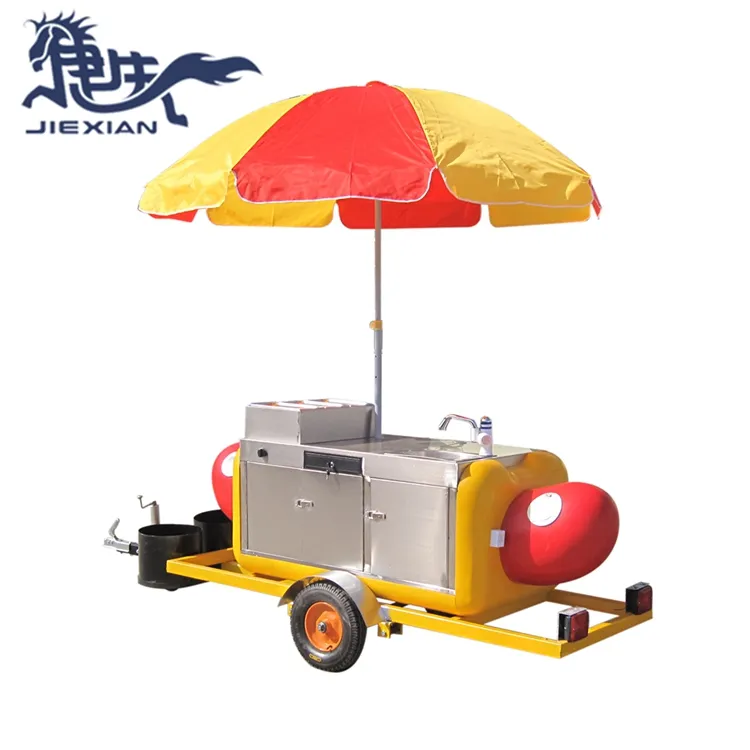 Hotdog JX-HS230 Nostalgia Antiquado Carrinho de buggy Carrinho de Lanches e Alimentos Doces