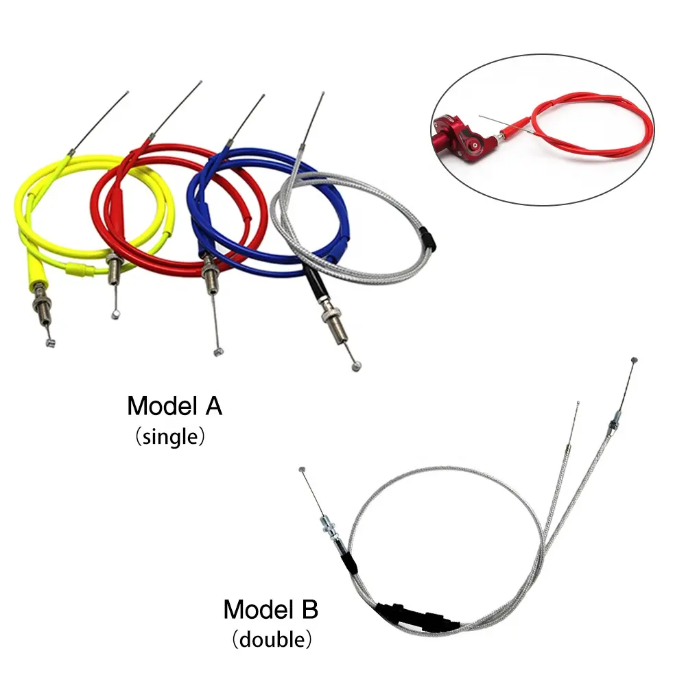 Kabel Throttle kopling rem sepeda motor Universal, kabel Throttle rem sepeda motor Off Road Trail XR50 CRF50 CRF70 KLX 110 CRF 230 Race